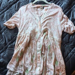Anthropologie  Button Blouse